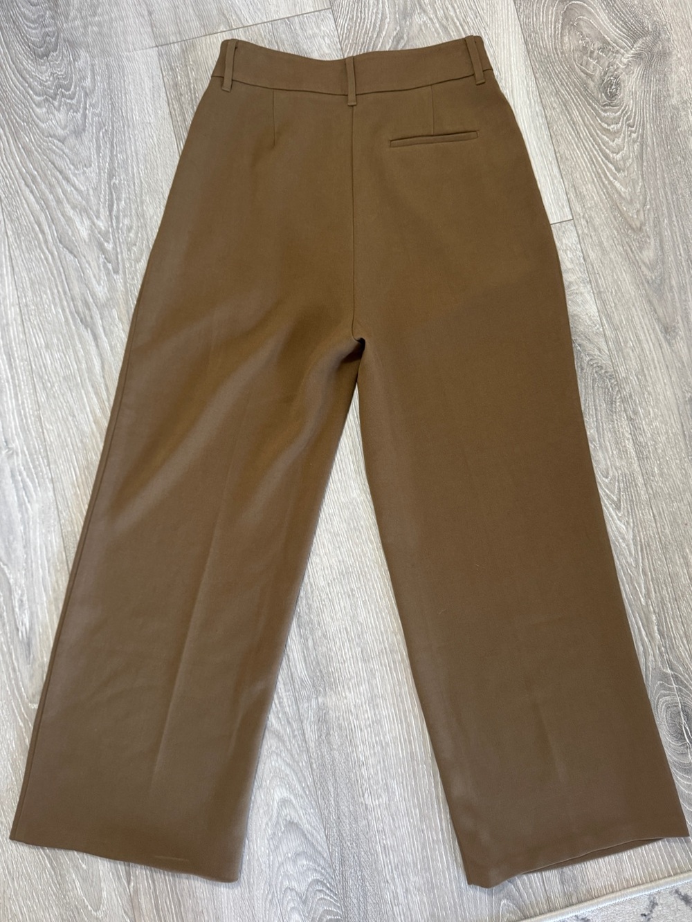 Oak + Fort Coffee Liqueur High-Rise Straight-Leg Trousers Pants office Size 6 - Picture 3 of 16